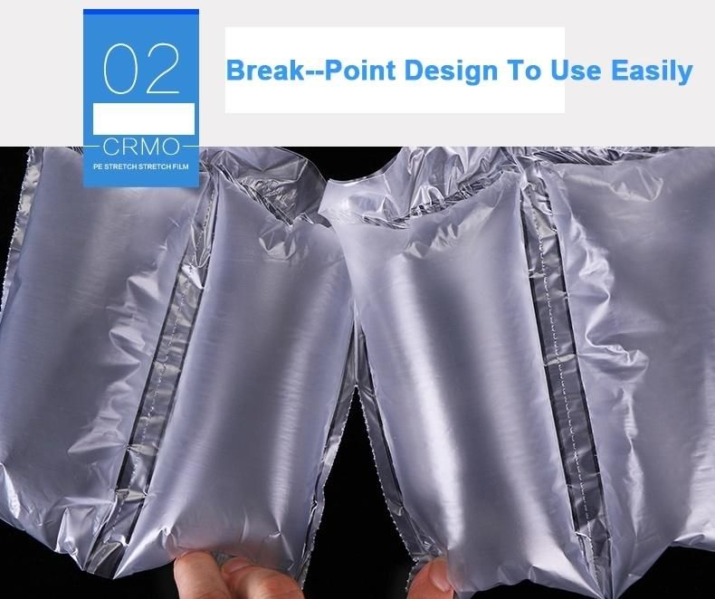 Shock-Proof Customized Size Air Bubble Cushion Film Wrap Bag