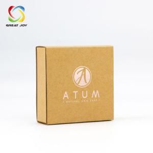 Custom Logo Printing Brown Kraft Paper Natural Handmade Soap Packaging