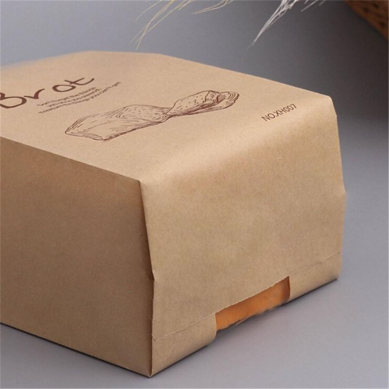 Custom Sps Snacks Logo Bakery Food Printed Paper Bags