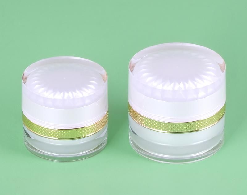 Manufacturer 30g 50g Luxury Skincare Packaging Plastic Acrylic Cosmetic Jar and Cream Jars