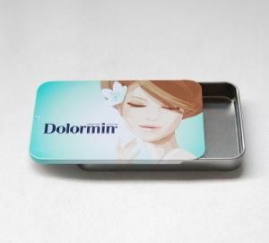 Lip Balm Slide Tin Box/Sliding Tin Box for Cosmetic--Nc2971