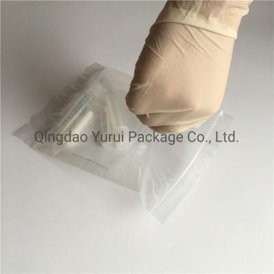 Self Sealing Easy Open Zipper Lab Custom Double Transportation Pocket Biohazard Specimen Pouch with Ziplock