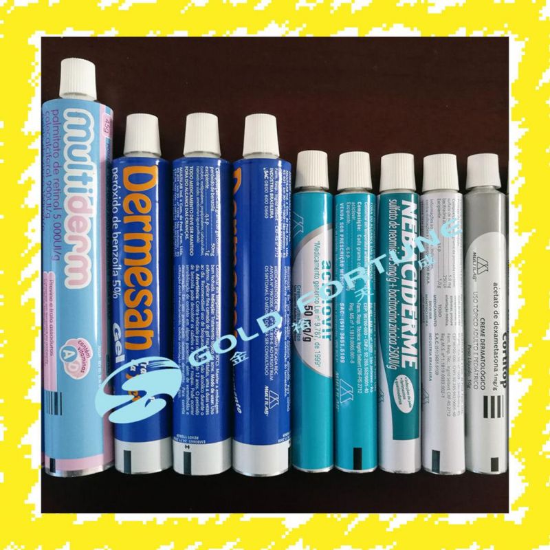 High Class Customized Logo Aluminum Collapsible Pain Ointment Tube Packaging