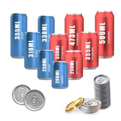 Standard 330ml 500ml 355ml 473ml 250ml Factory Price Beverage Soft Drink Alcohol Drink Aluminum Can