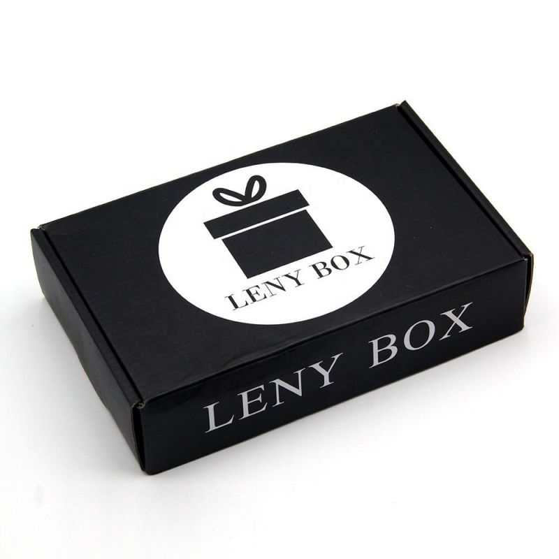 Wholesale Clothing Packaging Matt Black Shipping Box Custom Logo