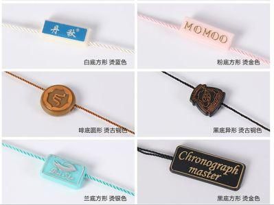 Round Dropping Glue Plastic Brand Logo Hanging Seal Tags
