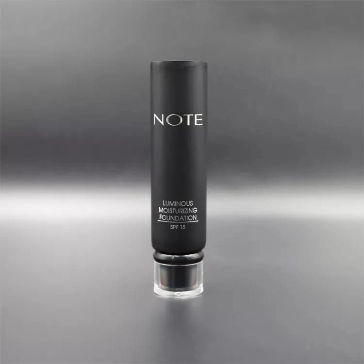 Silkscreen Printing HDPE Cosmetic Foundation Makeup Tube with Acrylic Cap