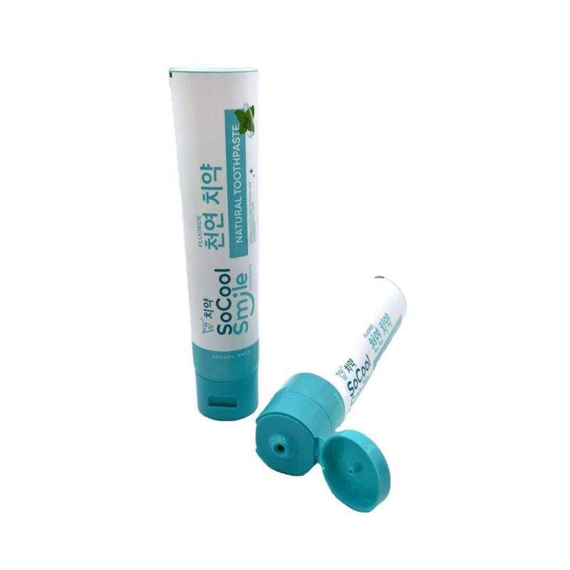 Customized Design Aluminum Plastic Cosmetic Empty Tube Toothpaste Packaging Tube