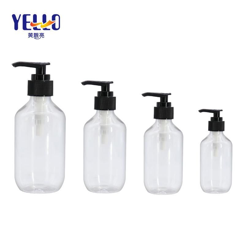 OEM 100ml 200ml 300ml 500ml Brown Transparent Hair Plastic Empty Shampoo Bottle