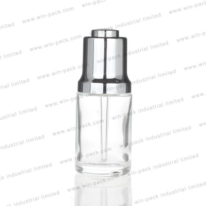 Winpack Top Selling Empty Cosmetics Aluminum Dropper Bottle with 30ml 1 Oz Dropper Bottles Aluminium Glass Pipette Dropper for Cosmetic Essential Oil Bottle