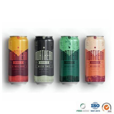 473ml 16oz Standard Certificated Color Logo Customized Aluminum Soda Juice Coke Beverage Cans