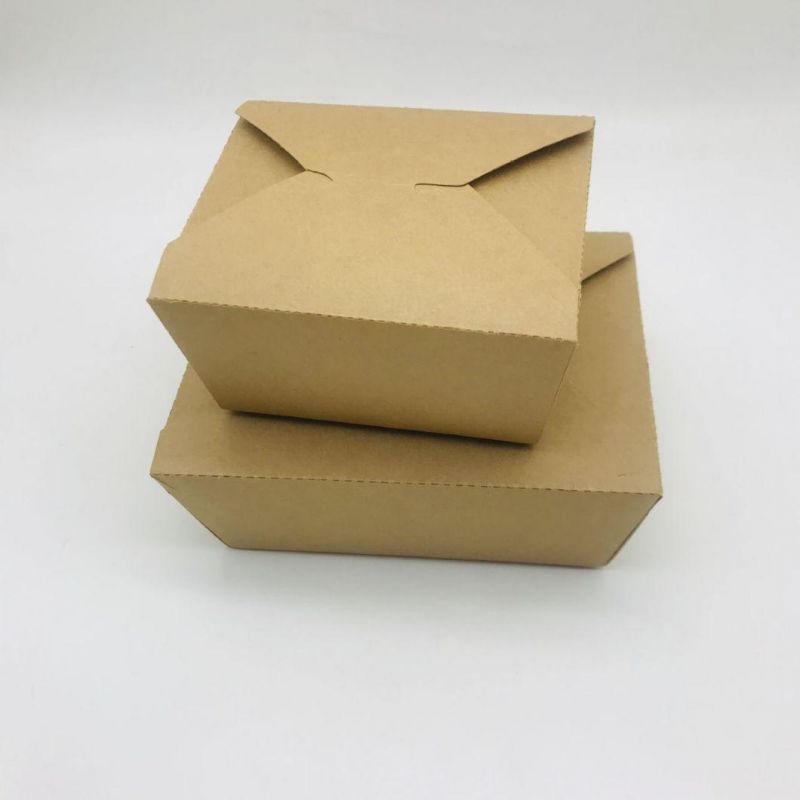 Disposable Kraft Paper Fast Food Container