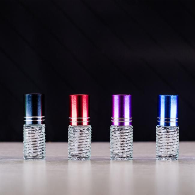 3ml 5ml 8ml 10ml Roll on Glass Bottle with Plastic or Metal Roller Ball and Cap