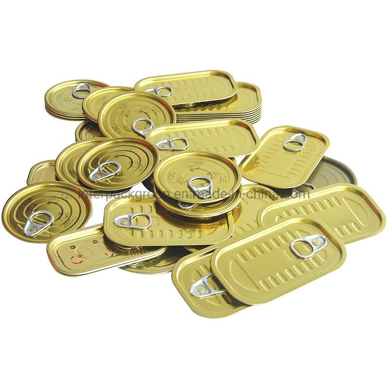 Wholesale Manufacturer Round Square Tin Easy Open End Aluminum Lid Factory Directly Sale