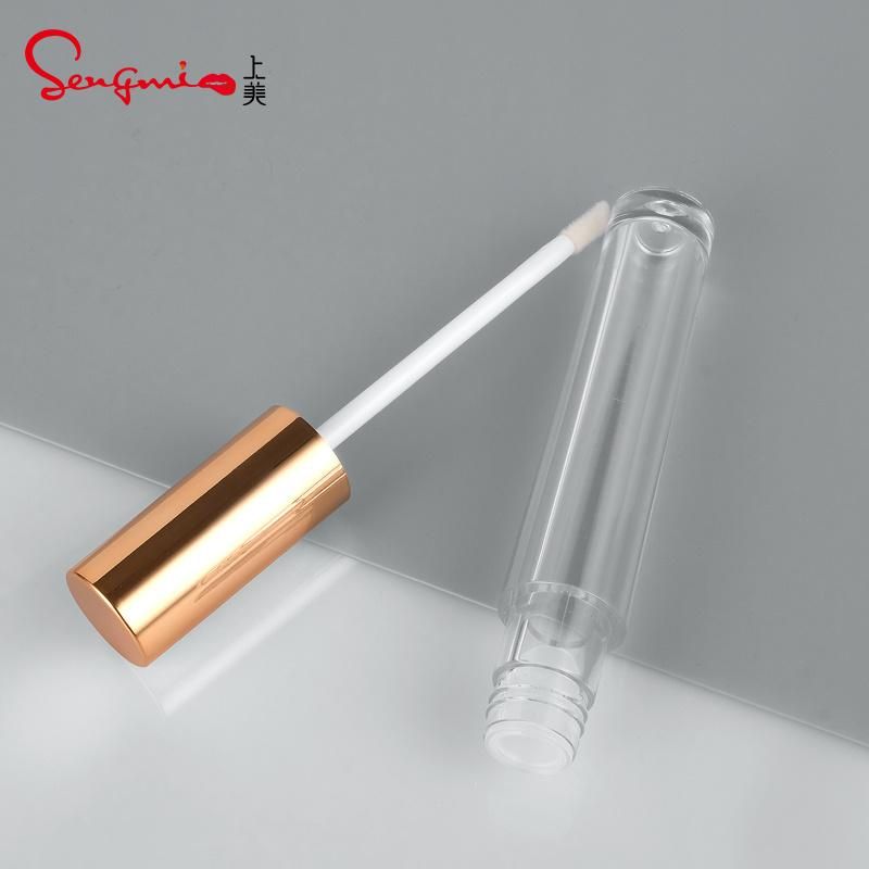 Wholesales Golden Lip Gloss Containers Tube Label Round Liptint Container for Makeup Packaging