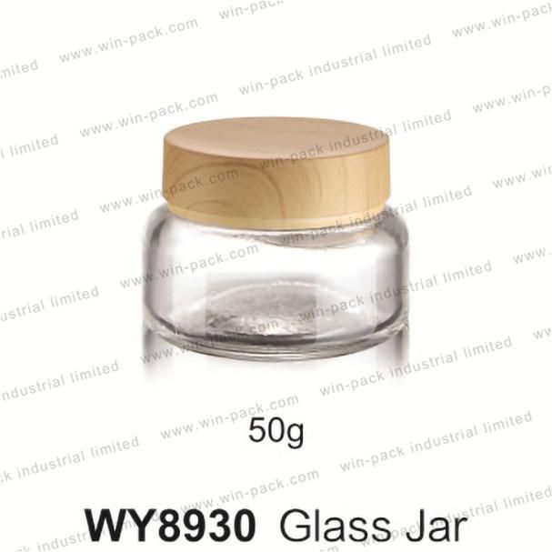 Hot Seller Product Glass Facial Cream Jar 15g with Water Transfer Cap Jarra De Vidro