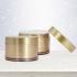 High Quality Cosmetic Packaging 200g PS Gold Plating Effect Cream Jar