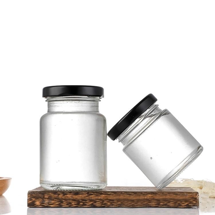 20ml 30ml Mini Clear Food Jam Jar with Metal Lid