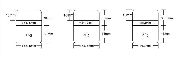 Wholesale 15g 30g 50g Airless Acrylic Pump Cream Jar