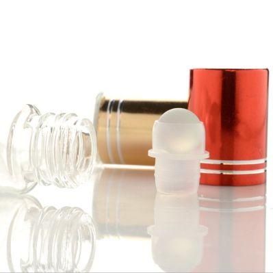 Glass Essential Oil Roll on Perfume Bottle Red Color
