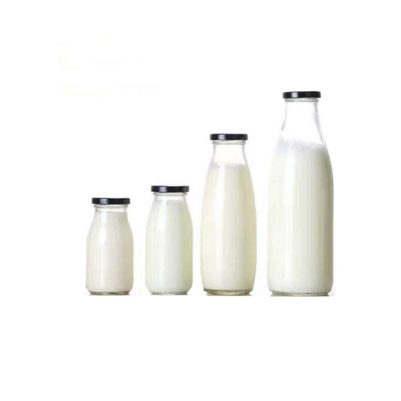 Milk Glass Bottle 200ml 250ml 300ml 500ml 750ml 950ml Glass Milk Bottles