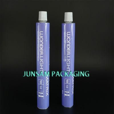 Plastic Screw Sealed Open Mouth Aluminum Flexible Soft Tube Cosmetic Packaging Collapsible Producing