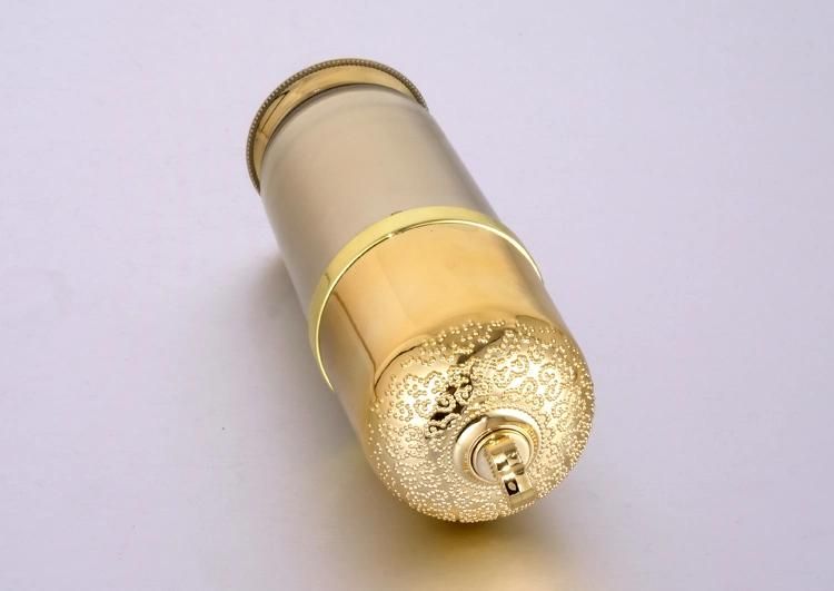 30ml Empty Gold Acrylic Pump Bottle