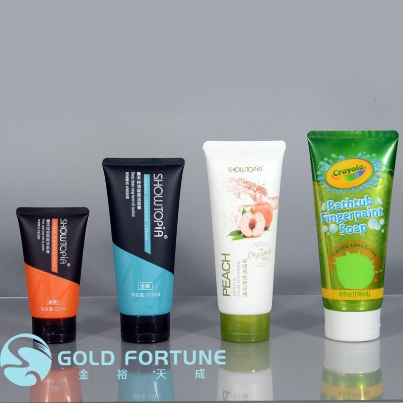 Face Wash Hand Cream Packaging Soft Cosmetic Plastic Tube