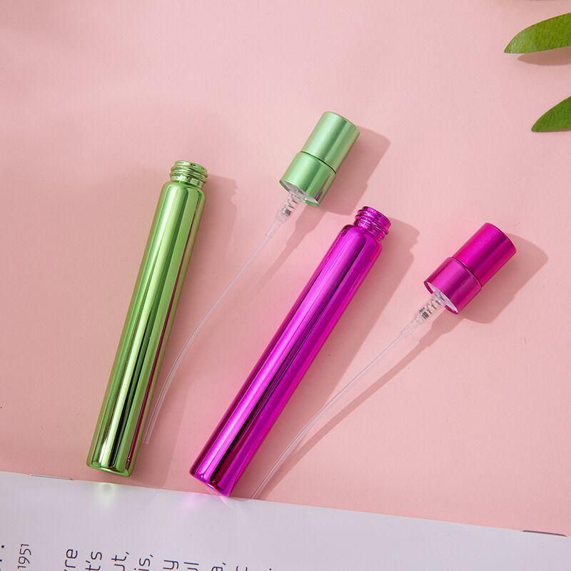 Wholesale Cosmetic 6 Colors 10ml Mini Portable Glass Perfume Refillable Spray Perfume Bottle