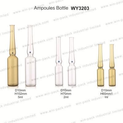 Wholesale Best Price 1ml 2ml 5ml Amber Gold Clear Medical Injection Glass Ampoule Bottle Ampoule Bottle