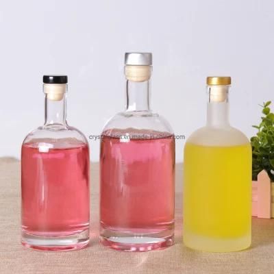 500ml Matte Glass Liquor Bottle with Synthetic Cork