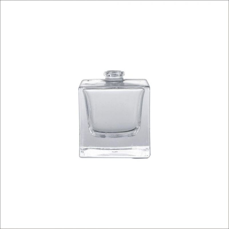 50ml Square Perfume Bottle Glass Bottle 15mm Mouth Can Print Logo