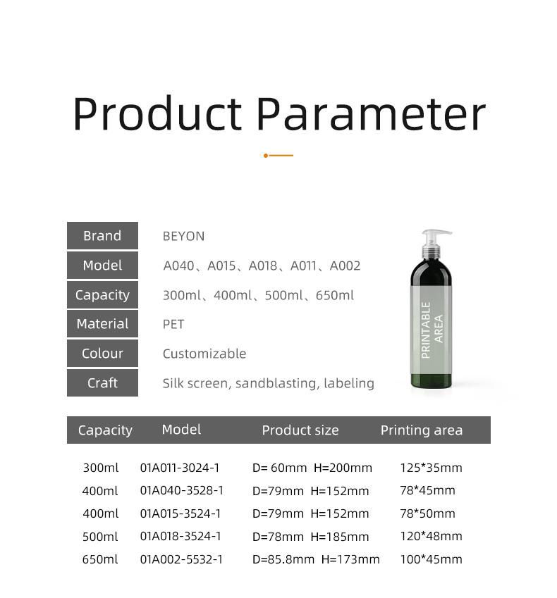 300ml Hot Sale Pet Bottle with High Quality