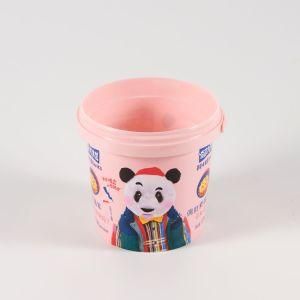 Bulk Price Round Shape PP Injection Bucket with Handle for Cake Biscuit