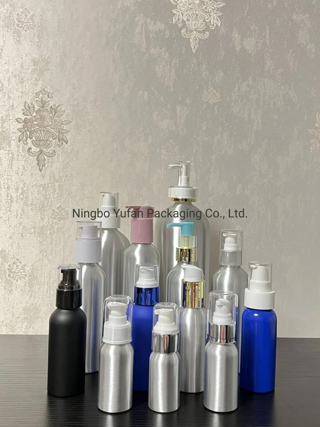 White Pump Aluminum Cosmetic Dispenser Mist Spray Bottle