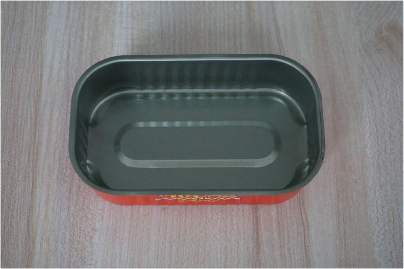 Food Grade Empty Food Container Ring Pull Sardine Tin Can Rectangular