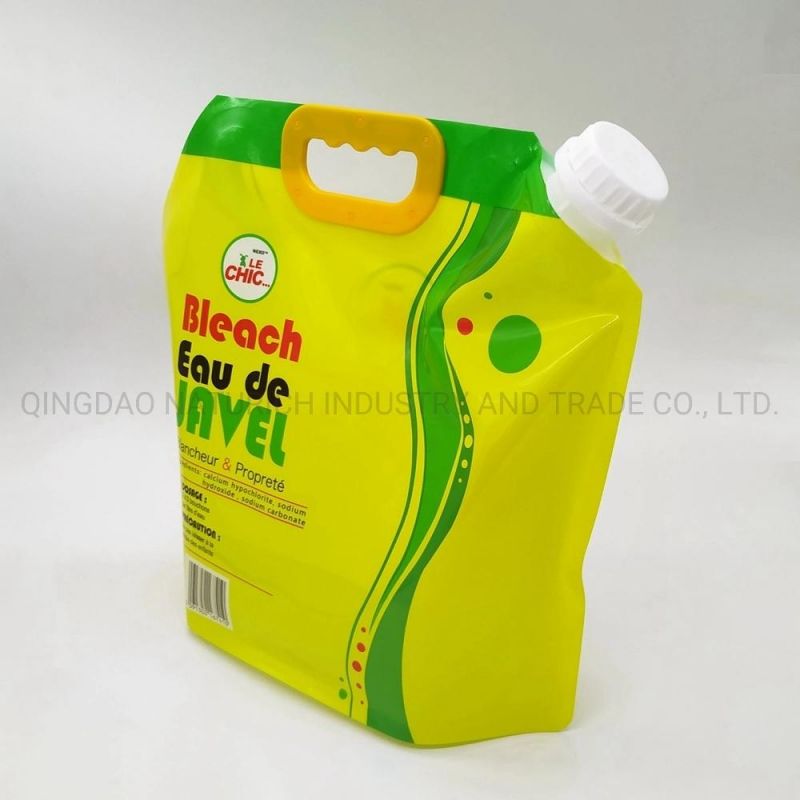 5L Stand up Plastic Disinfectant Spout Bag