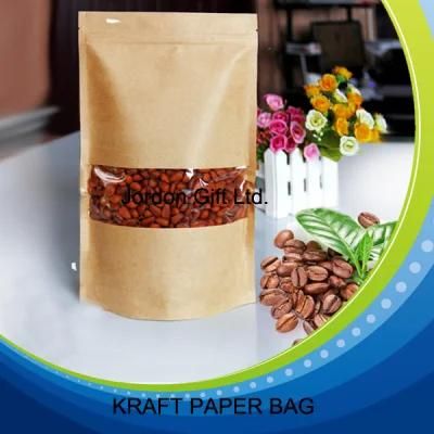 Custom Printing Foil Lined Kraft Paper Bags with Window for Organic Food