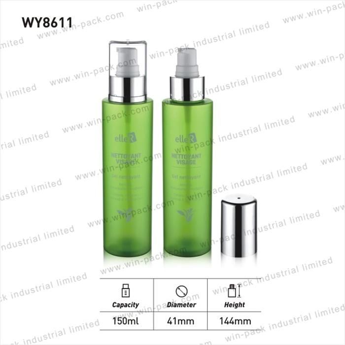 Empty Wholesale Clear Custom Plastic Bottle for Cosmetic Packaging 150ml