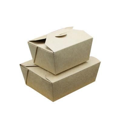 Manufacturing Biodegradable Takeaway Kraft Food Paper Box for Hot Food Packaging