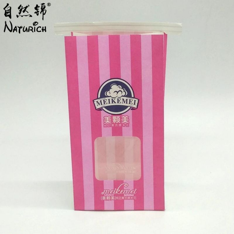 Wholesale Candy Biscuit Paper Bag with Tin Tie and Window