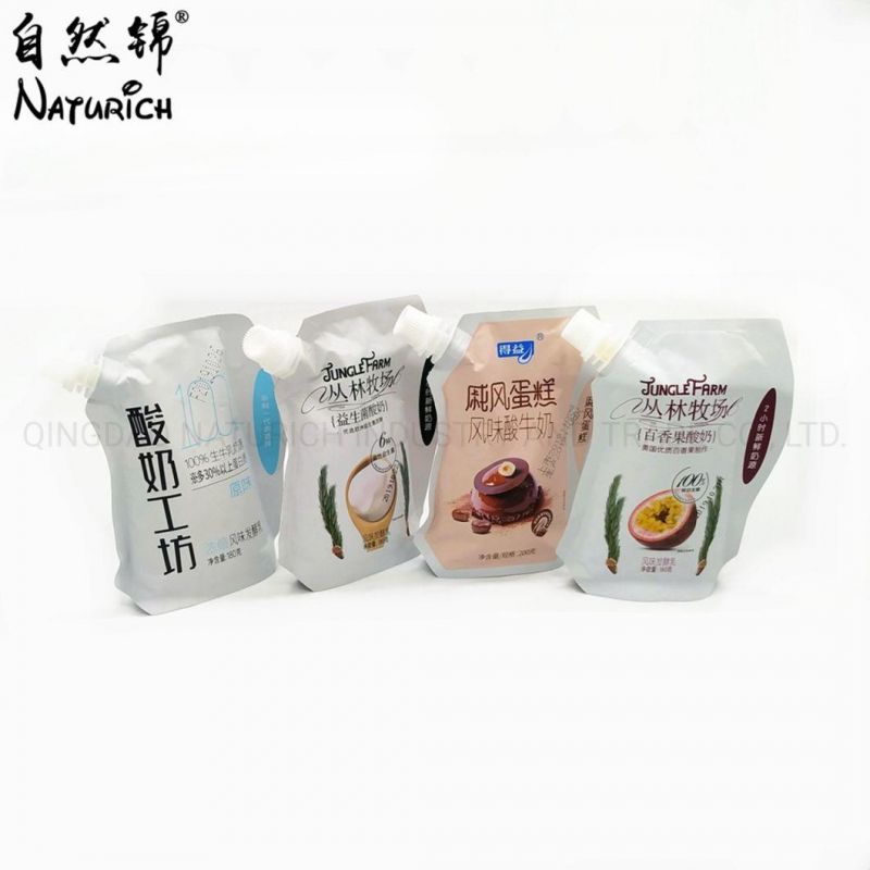 Customized Printing Liquid Packaging Spout Bag for Milk