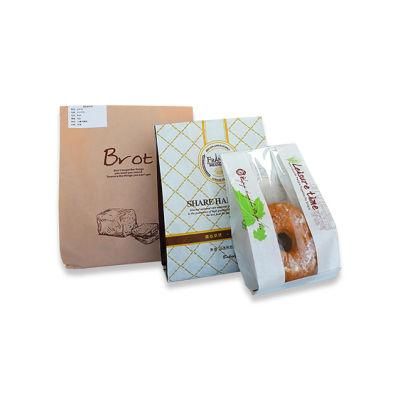 Bread Paper Food Bag with Clear Window with Your Own Logo Print