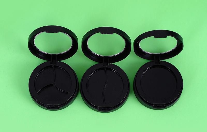 1 Holes 2 Holes 3 Holes Hight Quality Cosmetic Round Eyebrow Powder Case Packaging with Mirror