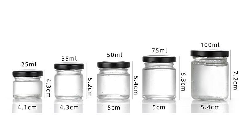 Custom Label Round Empty Small Jam Mini Honey Jar 25ml