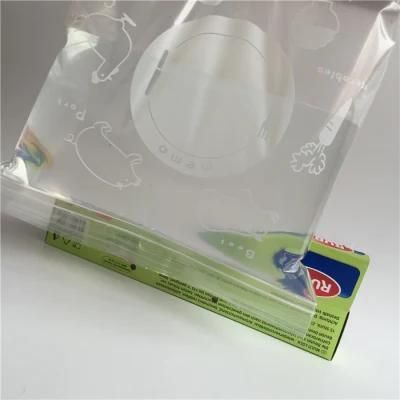 Plastic LDPE Clear Grip Sandwich Storage Poly Bag Reusable Custom Printed Double Ziplock Freezer Bag