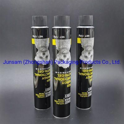 Various Diameter OEM Printing Artwork Aluminum Cosmetic Tube Semi Liquid