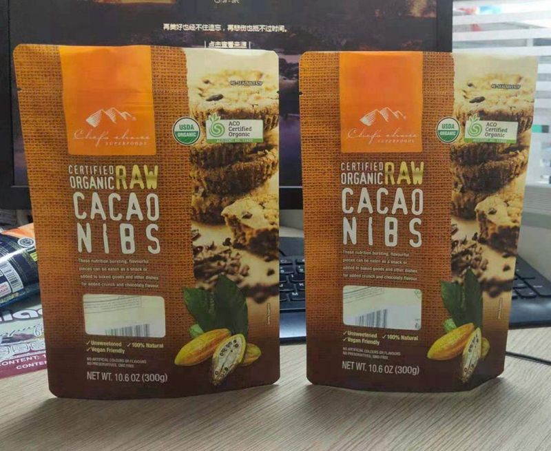Recyclable Stand up Printed Plastic Ziplock Milk Candy Packaging Bags