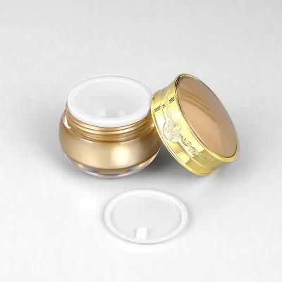 in Stock 2020 China Wholesale 10g 15g 20g 50g Empty Cosmetic Acrylic Plastic Jar for Cosmetic Packaging