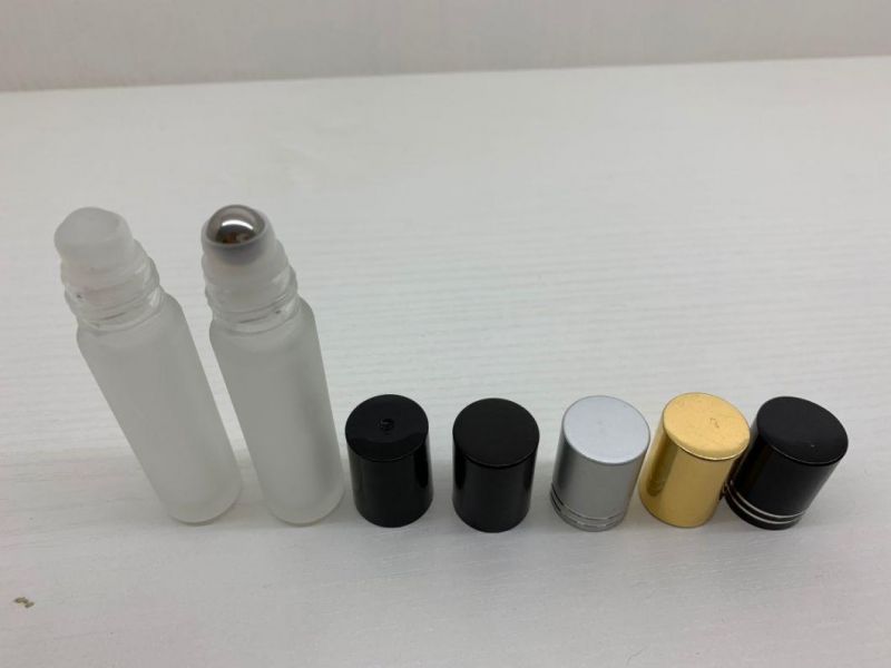 Clear Frosted Roller Ball Essential Oil Perfume Bottles 10ml Roll on Glass Bottles Roller Ball for Perfume Essential Oil Bottles